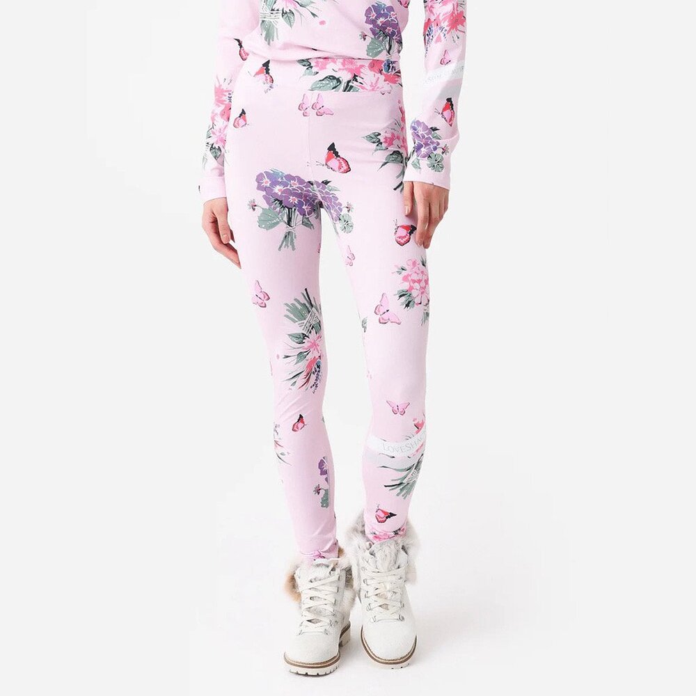 BOGNER X LoveShackFancy Lolei Ski Legging Pink Floral Butterfly GIRLS Sz 12/13Y